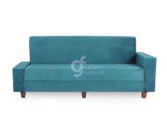 Galaxy Furniture One arm Sofa Cum Bed Imported Velvet Fabric Color (only Karachi)