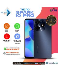 Tecno Spark 10 Pro 8GB,256Gb on Easy Installment with Official Warranty and Same Day Delivery In Karachi Only - SALAMTEC BEST PRICES