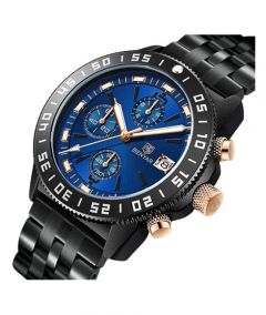 Benyar Elegantie Watch For Men's Black (BY-5198-6) - On Installments - IS-0141