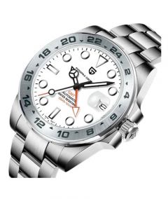 Pagani Design Automatic Edition Watch For Men's Silver (pd-1682-1) - On Installments - IS-0141
