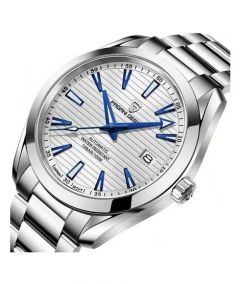 Pagani Design Automatic Edition Watch For Men's Silver (Pd-1688-3) - On Installments - IS-0141