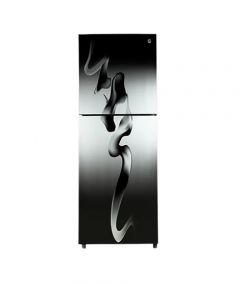 PEL Curved Glass Door Freezer-on-Top Refrigerator 11 cu ft (PRCGD-6360)-Blaze Grey - On Installments - IS-0133