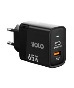 Yolo 65W Gan Charger (Y-651) - On Installments - IS-0106