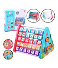 Planet X 5 in 1 Educational Alphabet Blocks Writing Board Toy for Kids (PX-11554) - On Installments - IS-0134