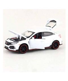 Planet X Honda Civic Type-R Racer Die Cast Scale Model Car White (PX-11033) - On Installments - IS-0134
