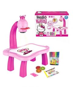 Planet X Hello Kitty Projection Drawing Table Toys For Kids (PX-11490) - On Installments - IS-0134
