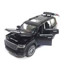Planet X Land Cruiser Scale Die Cast Toy Car Black (PX-12005) - On Installments - IS-0134