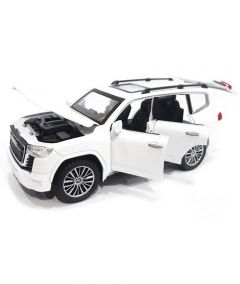 Planet X Land Cruiser Scale Die Cast Toy Car White (PX-12006) - On Installments - IS-0134