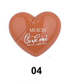Muicin Heart Matte Long Lasting Lipgloss - (04)  - ISPK-0157