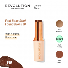 Makeup Revolution Fast Base Stick Foundation - F18 - On Installments - IS-0155
