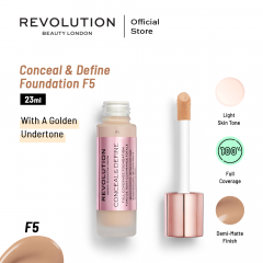 Makeup Revolution Conceal & Define Foundation F5 23 ml - On Installments - IS-0155