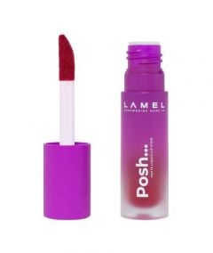 Lamel Posh Matte Liquid Lip Stain 407 Wine Red - On Installments - IS-0155