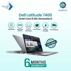 Dell Latitude 7400 Core i5 8th generation, 8GB Ram & 256GB SSD | 6 Months Warranty With Easy Monthly Installments | Like New Box Packed Laptop with Power Adapter?by?SalamTec