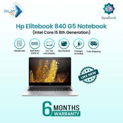 HP Elitebook 840 G5 Core i5 8th generation, 8GB Ram & 256GB SSD | 6 Months Warranty With Easy Monthly Installments | Like New Box Packed Laptop with Power Adapter?by?SalamTec