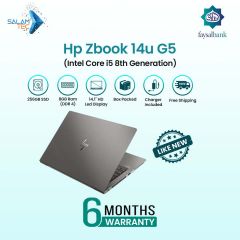 HP Zbook 14u G5 Core i5 8th generation, 8GB Ram & 256GB SSD | 6 Months Warranty With Easy Monthly Installments | Like New Box Packed Laptop with Power Adapter?by?SalamTec