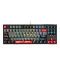A4Tech Bloody RGB Mechanical Keyboard Red Switch (S87)-Energy Red - On Installments - IS-0172
