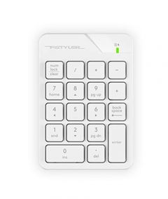 A4tech Fstyler 2.4G Wireless Numeric Keypad (FGK21C)-White - On Installments - IS-0172