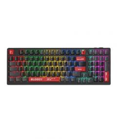 A4Tech Bloody Dual-Core Wireless Mechanical Keyboard (WS98)-Sports Red - On Installments - IS-0172