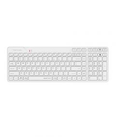 A4Tech Bloody Fstyler AS Bluetooth & Rechargeable Wireless Keyboard (FBK27C)-White - On Installments - IS-0172