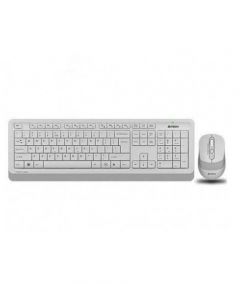 A4Tech Fstyler Wireless Mouse & Keyboard Set White (FG1010S) - On Installments - IS-0172