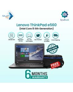 Lenovo ThinkPad e560 Core i5 6th generation, 8GB Ram & 256GB SSD | 6 Months Warranty With Easy Monthly Installments | Used Laptops with Power Adapter?by?SalamTec