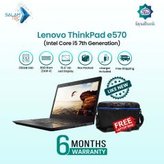 Lenovo ThinkPad e570 Core i5 7th generation, 8GB Ram & 256GB SSD | 6 Months Warranty With Easy Monthly Installments | Used Laptops with Power Adapter?by?SalamTec
