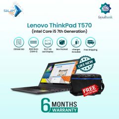 Lenovo ThinkPad T570 Core i5 7th generation, 8GB Ram & 256GB SSD | 6 Months Warranty With Easy Monthly Installments | Used Laptops with Power Adapter?by?SalamTec