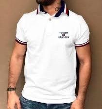 Tommy Hilfiger Slim Fit Signature Logo Polo - White
