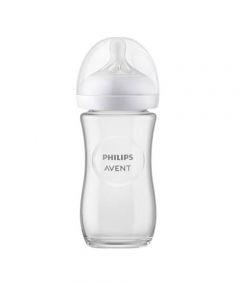 Philips Avent Natural Response Glass Baby Bottle 240ml (SCY933/01) - On Installments - IS-0201