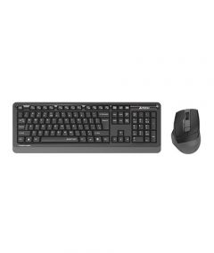 A4tech 2.4G QuietKey Wireless Keyboard Mouse Grey (FGS1035Q) - On Installments - IS-0095