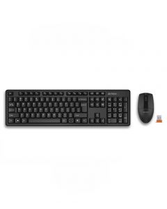 A4Tech Wireless Keyboard & Mouse Combo Black (3330NS) - On Installments - IS-0043
