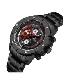 Naviforce Elitex Watch For Men Black (nf-8056-2) - On Installments - IS-0140