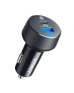 Anker PowerDrive Dual Port USB C Car Charger 35W - Black/Gray (A2732HF1) - On Installments - IS-0053
