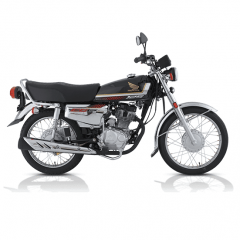 Honda CG 125 Self - Black |Free Helmet