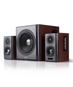 Edifier Wireless Bookshelf Speakers Brown (S350DB) - ISPK-0096