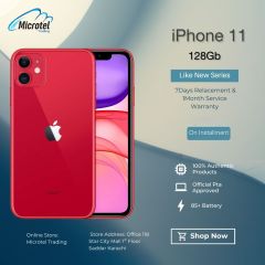 Apple Iphone 11 128gb - Official PTA Approved And Authentic Orignal Product Warranty With Free 20W Adaptor, Back & Front Protector And Back Cover On Installment By Like New Mobiles