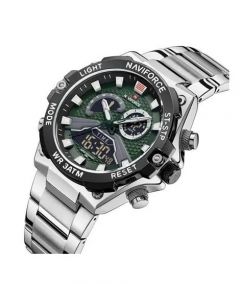 Naviforce Fashion Digital Analog Men's Watch Silver (NF-9207-6) - On Installments - IS-0140