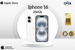 Iphone 16 256Gb Official Pta 1Year Mercantile Warranty_On White Installment By Official Apple Store