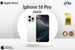 Iphone 16 Pro 256Gb Official Pta 1Year Mercantile Warranty_On White Titanium Installment By Official Apple Store