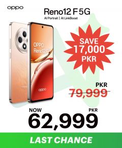 Hurry Up Limited Stock : OPPO Reno12 F 5G | 12GB RAM + 256GB ROM
