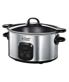 Russell Hobbs MaxiCook 6L Digital Searing Slow Cooker Silver (22750) - On Installments - IS-0077