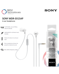 SONY MDR EX-15AP | In-ear Headphones | INOVI TECHNOLOGIES