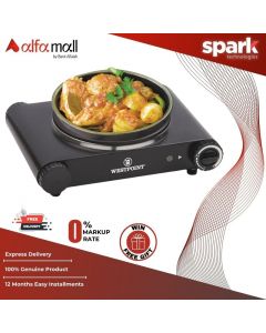 Westpoint WF 261 Electric Hot Plate 1000W Single Burner with Adjustable Temperature Control