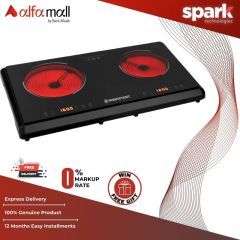 Westpoint WF-292 Ceramic Cooktop with Dual Heating Zones – 2000W & 1500W Power On Installment By Spark Technologies