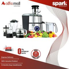 Westpoint WF-8818 RoboMax 11 in 1 Kitchen Food Processor with 1000W Power & Steel Body On Installment By Spark Technologies