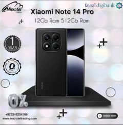 Redmi Note 14pro 12-512Gb Black Official Store Pta 1Year Warranty_On Installment_By Microtel Trading