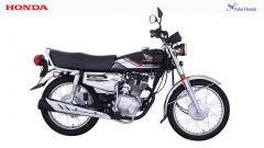 Honda CG 125 Self  - Black Silver | Free Helemt