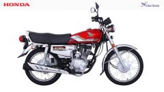 Honda CG 125 Self - Red Silver|Free Helmet
