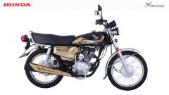 Honda CG 125 Self - Black Gold |Free Helmet