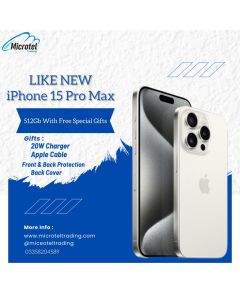 Apple iPhone 15 Pro Max 512gb Used Condition Offcial PTA Approved By Like New Mobiles
